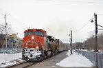 CN 2645 leads 402 through Rimouski station